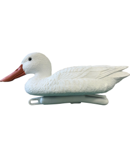 Bassin de jardin : SF DECO BIRD CANARD BLANC(16x15x38cm), Figurines