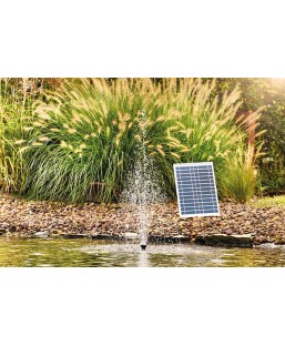 Bassin de jardin : Pontec PondoRell 1500 UVC Solar, Pompe de bassin PONTEC