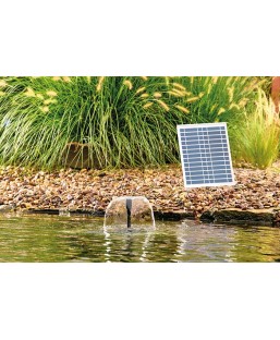 Bassin de jardin : Pontec PondoRell 1500 UVC Solar, Pompe de bassin PONTEC