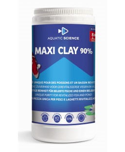 Bassin de jardin : Aquatic Science ARGILE Maxi-Clay 90% 1Kg (10m3 x8), Traitement Aquatic Science