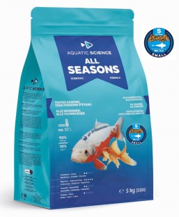 Bassin de jardin : Aquatic Science All Seasons SMALL 5Kg, Nourriture Ichi Food-Aquatic Science