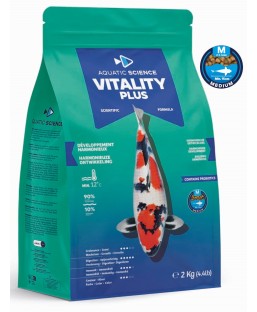 Bassin de jardin : Aquatic Science Vitality Plus MEDIUM 2kg, Nourriture Ichi Food-Aquatic Science