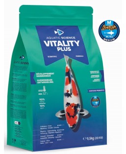 Bassin de jardin : Aquatic Science Vitality Plus MEDIUM 9,5kg, Nourriture Ichi Food-Aquatic Science