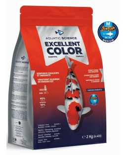 Bassin de jardin : Aquatic Science Excellent Color MEDIUM 2kg, Nourriture Ichi Food-Aquatic Science