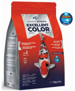 Bassin de jardin : Aquatic Science Excellent Color MEDIUM 5kg, Nourriture Ichi Food-Aquatic Science