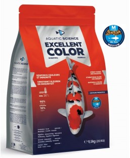 Bassin de jardin : Aquatic Science Excellent Color MEDIUM 9,5kg, Nourriture Ichi Food-Aquatic Science