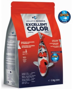 Bassin de jardin : Aquatic Science Excellent Color LARGE 5kg, Nourriture Ichi Food-Aquatic Science