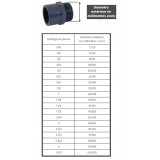 Bassin de jardin : REDUCTION TARAUDEE 1"X FILETE 3/4", Raccords et joints