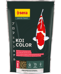 Bassin de jardin : SERA koi color SPIRULINA spécial couleurs 1KG, Nourriture Serapond