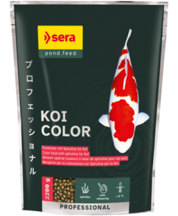 Bassin de jardin : SERA Koi color Spirulina spécial couleurs 2.2KG, Nourriture Serapond