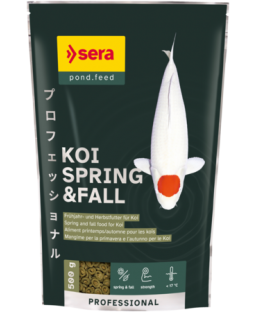 Bassin de jardin : SERA KOI Professional printemps/ automne 500G, Nourriture Serapond