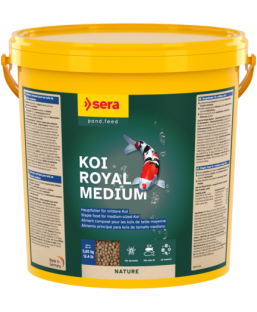 Bassin de jardin : SERA Koi Royal medium 21L (5.65KG), Nourriture Serapond