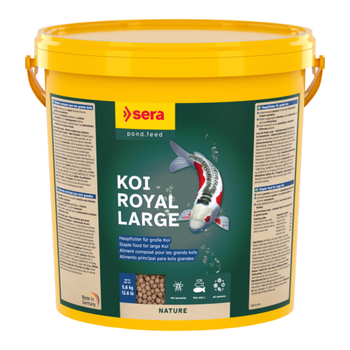 Bassin de jardin : SERA Koi Royal large 21L (5.80 KG), Nourriture Serapond