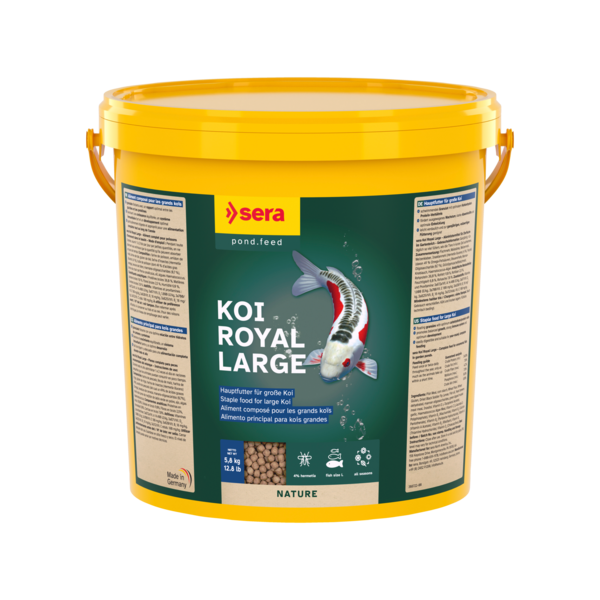 Bassin de jardin : SERA Koi Royal large 21L (5.80 KG), Nourriture Serapond