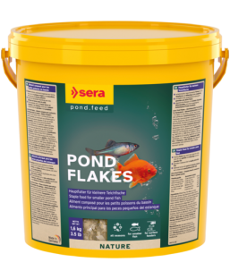 Bassin de jardin : Sera Pond Flakes 10l (1.6kG), Nourriture Serapond