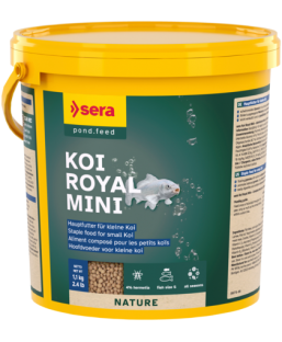 Bassin de jardin : Sera Koi Royal mini 3.8L (1.1KG), Nourriture Serapond