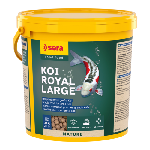 Bassin de jardin : Sera Koi Royal large 3.8L (1.05kg), Nourriture Serapond