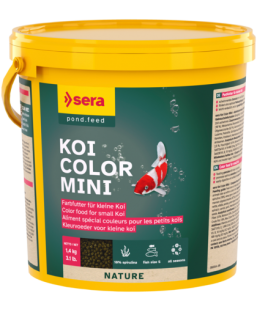 Bassin de jardin : Sera KOI COLOR MINI 3.8L (1.4kg), Nourriture Serapond