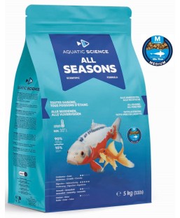 Bassin de jardin : Aquatic Science All Seasons MEDIUM 5Kg, Nourriture Ichi Food-Aquatic Science