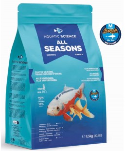 Bassin de jardin : Aquatic Science All Seasons MEDIUM 9.5Kg, Nourriture Ichi Food-Aquatic Science