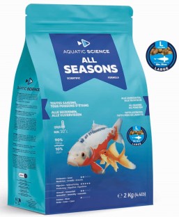 Bassin de jardin : Aquatic Science All Seasons LARGE 2Kg, Nourriture Ichi Food-Aquatic Science