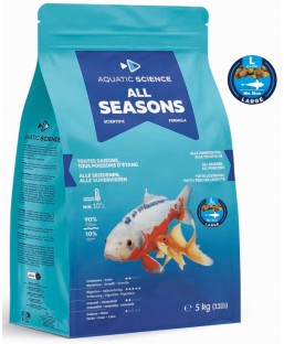 Bassin de jardin : Aquatic Science All Seasons LARGE 5Kg, Nourriture Ichi Food-Aquatic Science