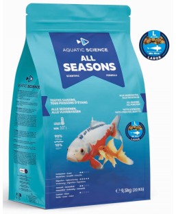 Bassin de jardin : Aquatic Science All Seasons LARGE 9.5Kg, Nourriture Ichi Food-Aquatic Science