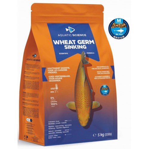 Bassin de jardin : Aquatic Science WEATH GERM COULANT MEDIUM 5kg, Nourriture Ichi Food-Aquatic Science