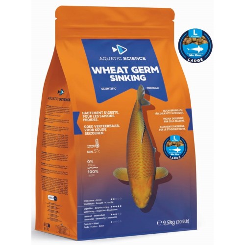 Bassin de jardin : Aquatic Science WEATH GERM COULANT LARGE 9.5kg, Nourriture Ichi Food-Aquatic Science