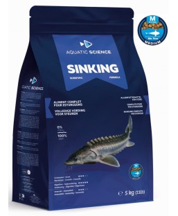 Bassin de jardin : Aquatic Science Sinking ESTURGEON MEDIUM 5kg, Nourriture Ichi Food-Aquatic Science