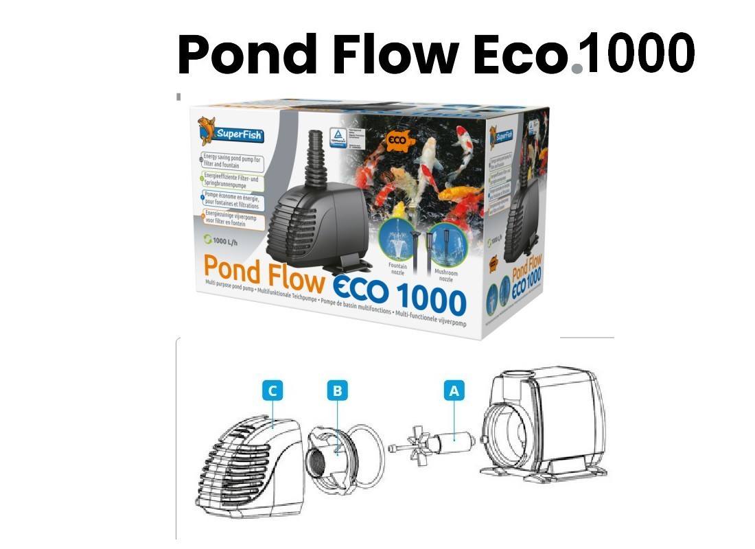 Pompe pond flow eco 1000 SUPERFISH