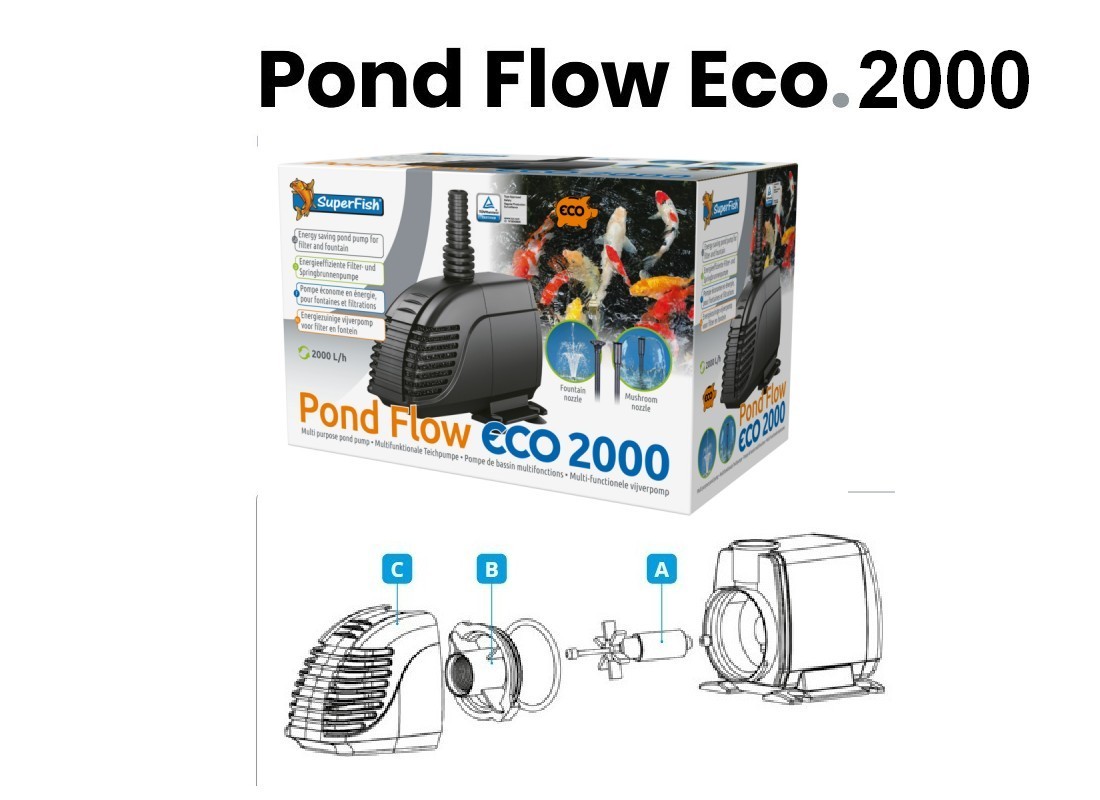 Pompe pond flow eco 2000 SUPERFISH