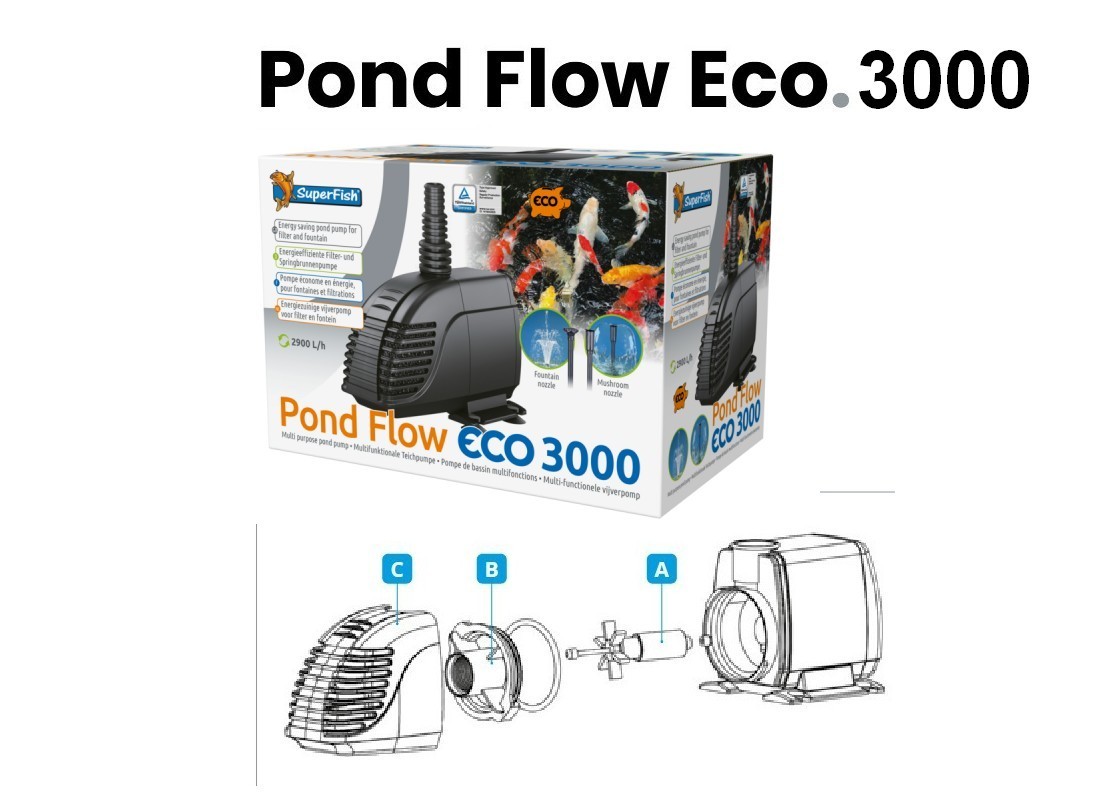 Pompe pond flow eco 3000 SUPERFISH